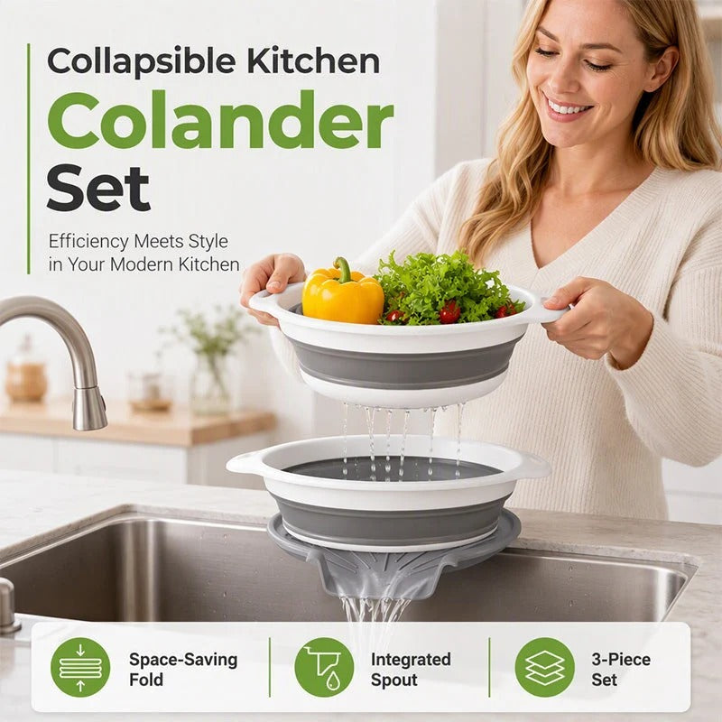 Collapsible Colander Set